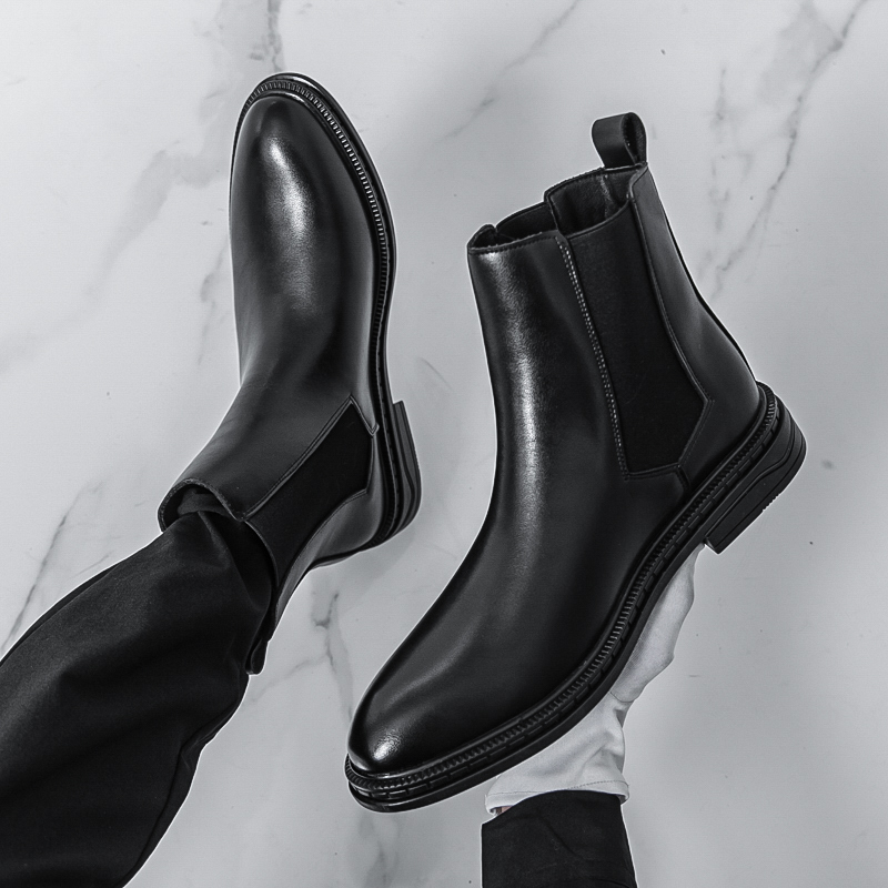 British Style Chelsea Men's Bo - Chelsea Boots Men 评论和价格