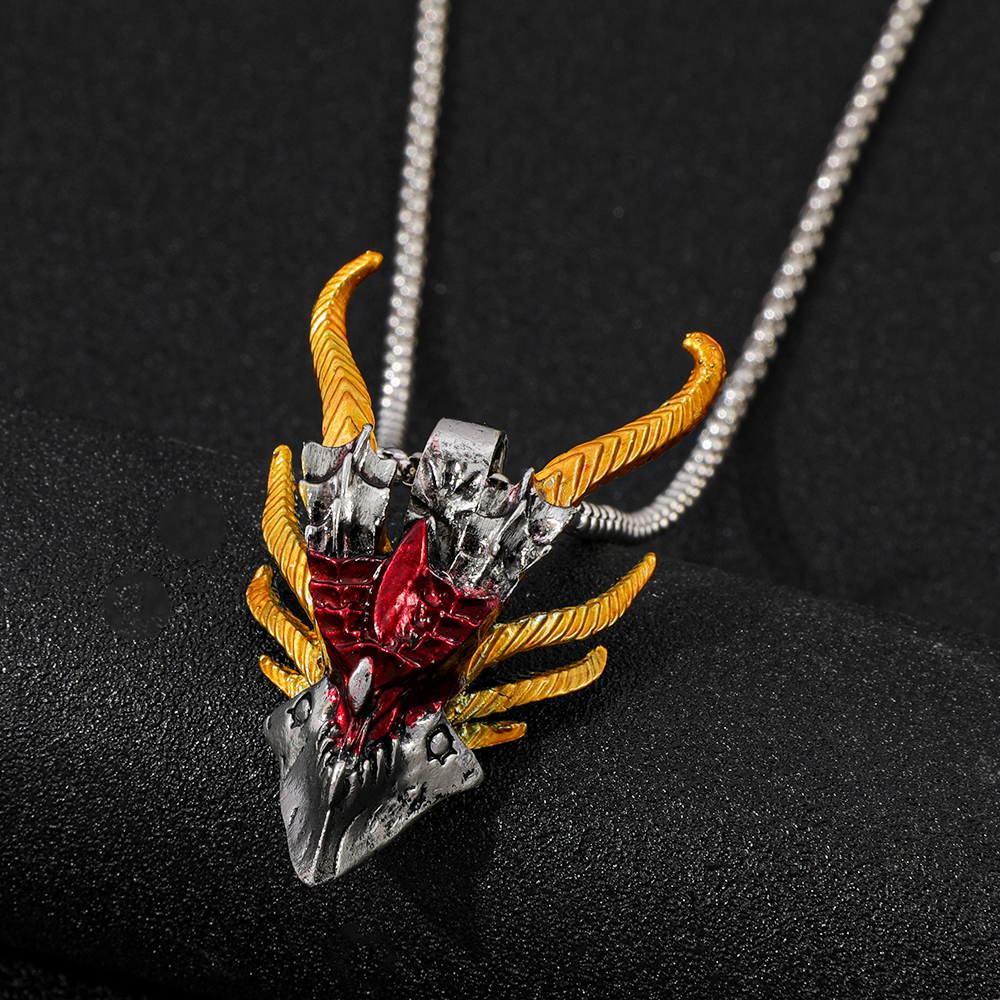 Retro Hip-Hop Evil Dragon Head - Men'S Fashion Necklaces 评论和价格