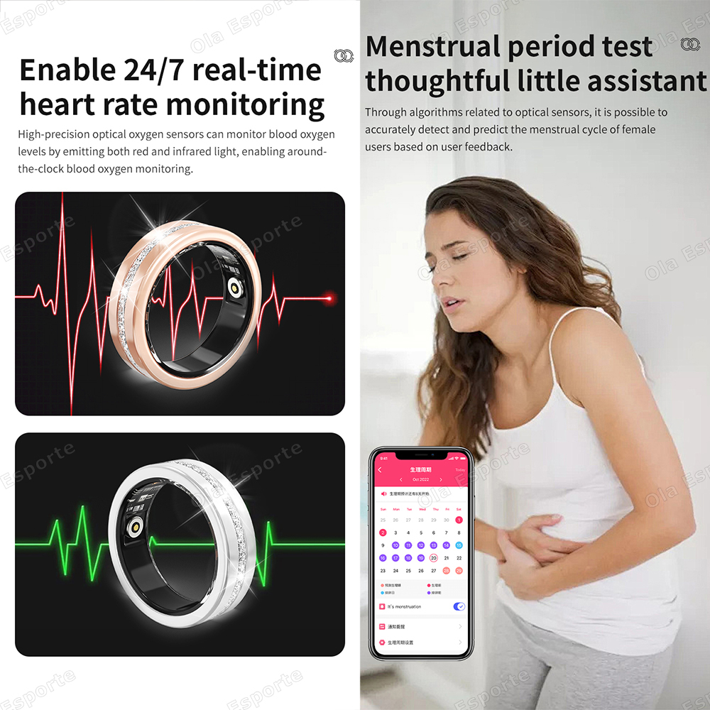 2026 New Smart Ring Lady Heart - Men'S Fashion Rings 评论和价格