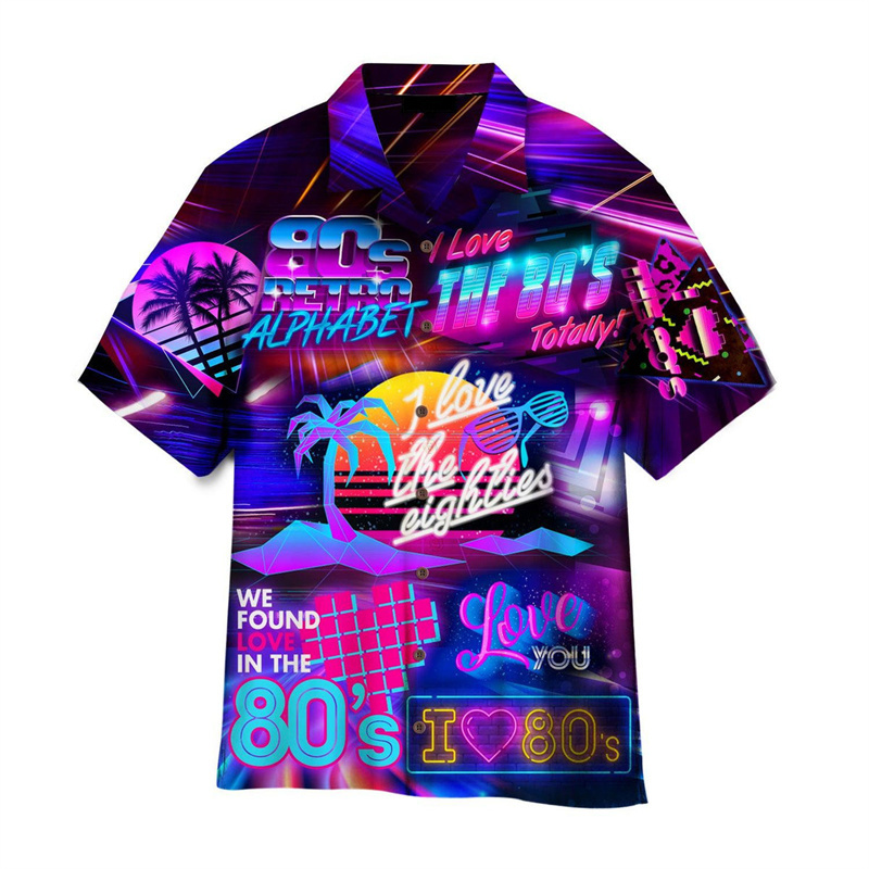 3D Printed Colorful Music Hawa - Men'S Fashion From The 80S 评论和价格