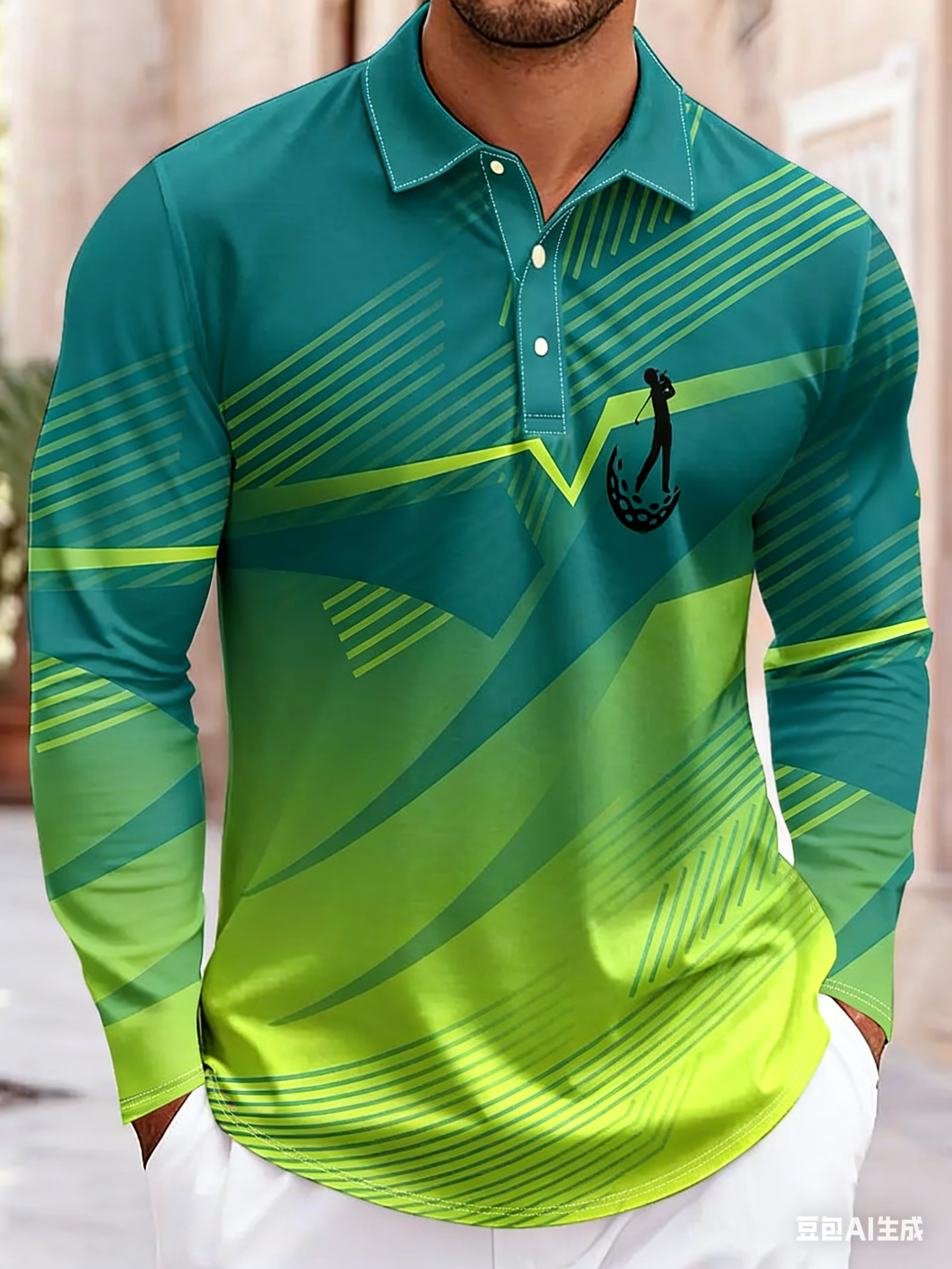 Fashion geometric pattern men' - Men'S Fashion Golf Clothing 评论和价格