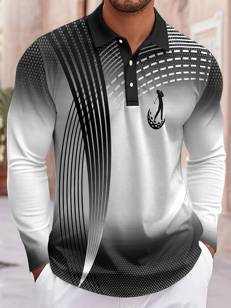Fashion geometric pattern men' - Men'S Fashion Golf Clothing 评论和价格