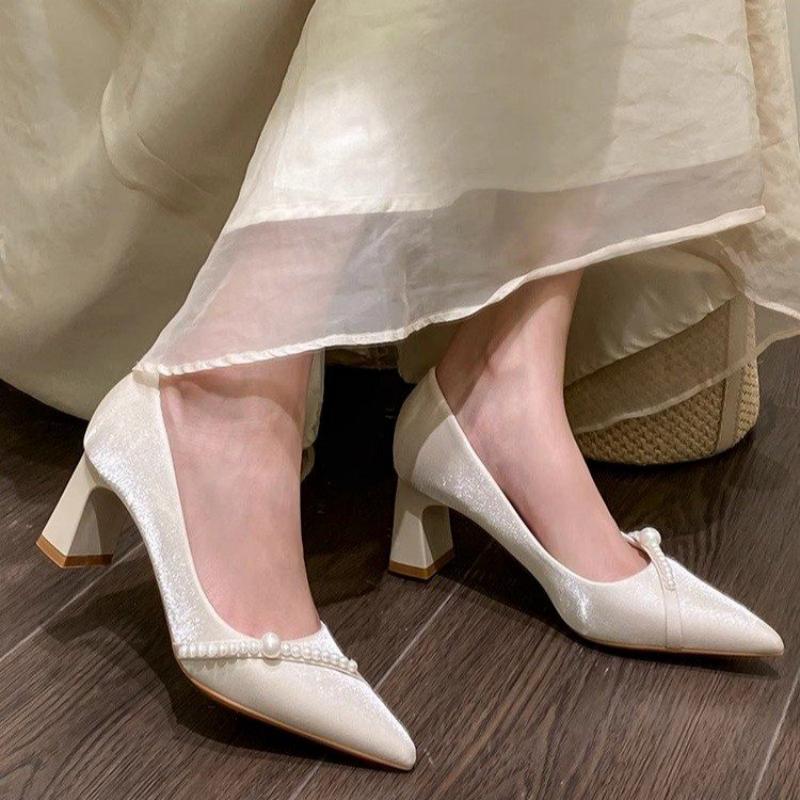 Elegant Pearl Embellished Poin - Mens Fashion Dress Shoes 评论和价格