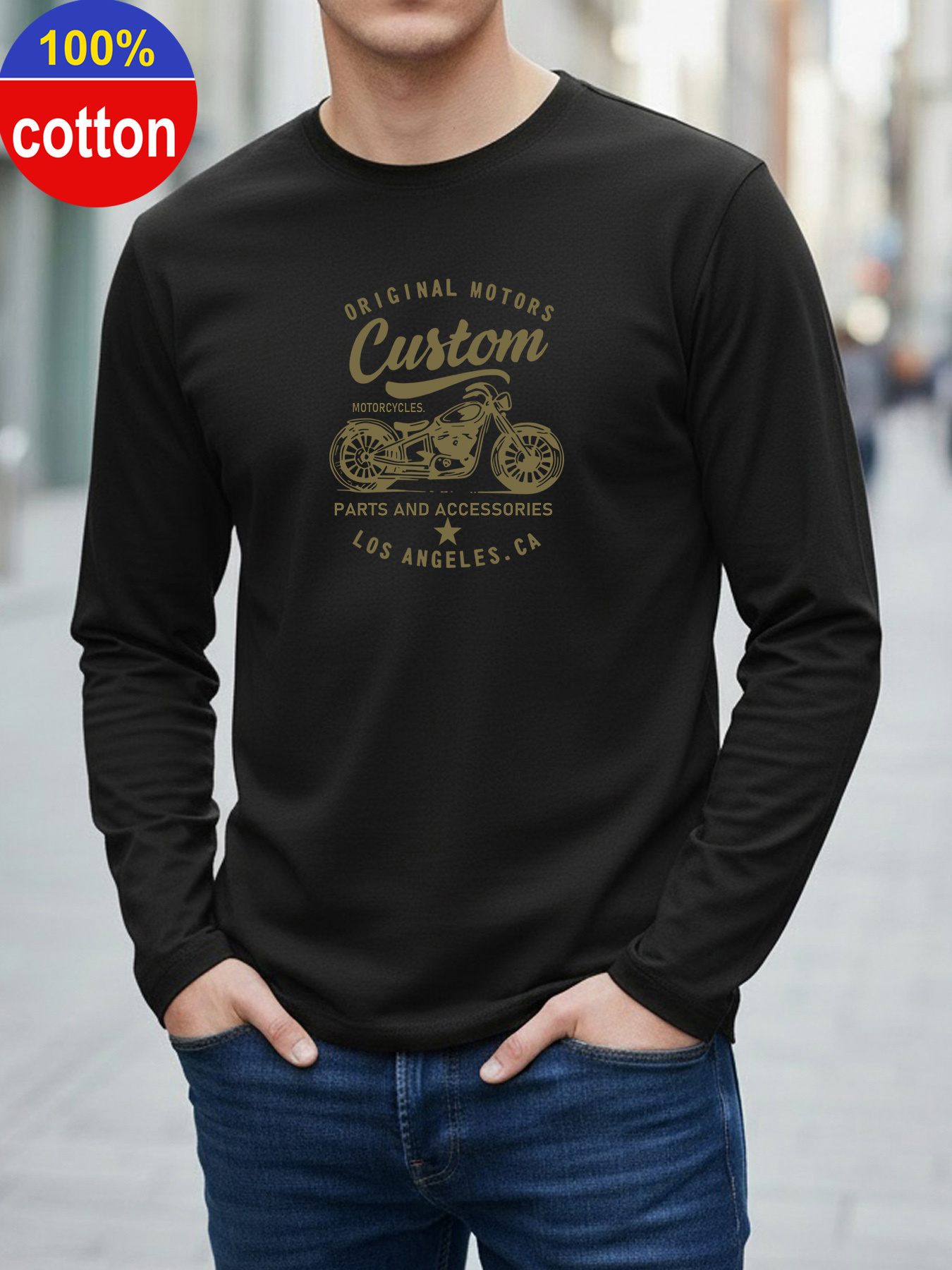 100% pure cotton men's long sl - Men'S Fashion Trends 2025 评论和价格