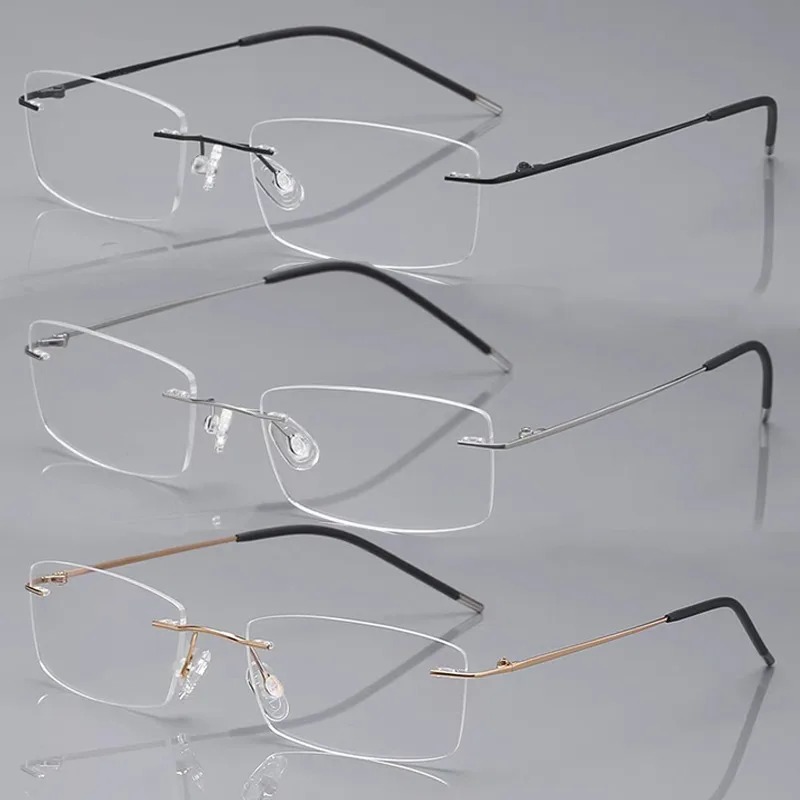 2026 New Rimless Reading Eyegl - Men'S Fashion Glasses 2026 评论和价格