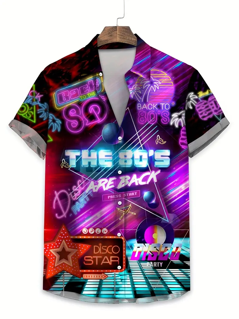 3D Printed Colorful Music Hawa - Men'S Fashion From The 80S 评论和价格