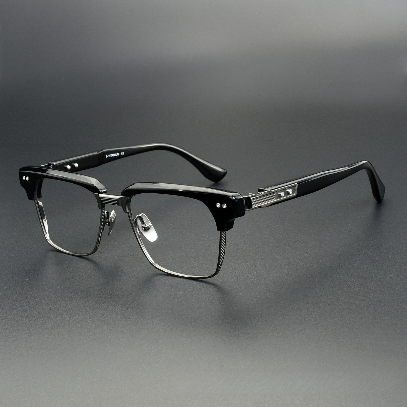 2026 Retro Square Fashion Busi - Men'S Fashion Glasses 2026 评论和价格