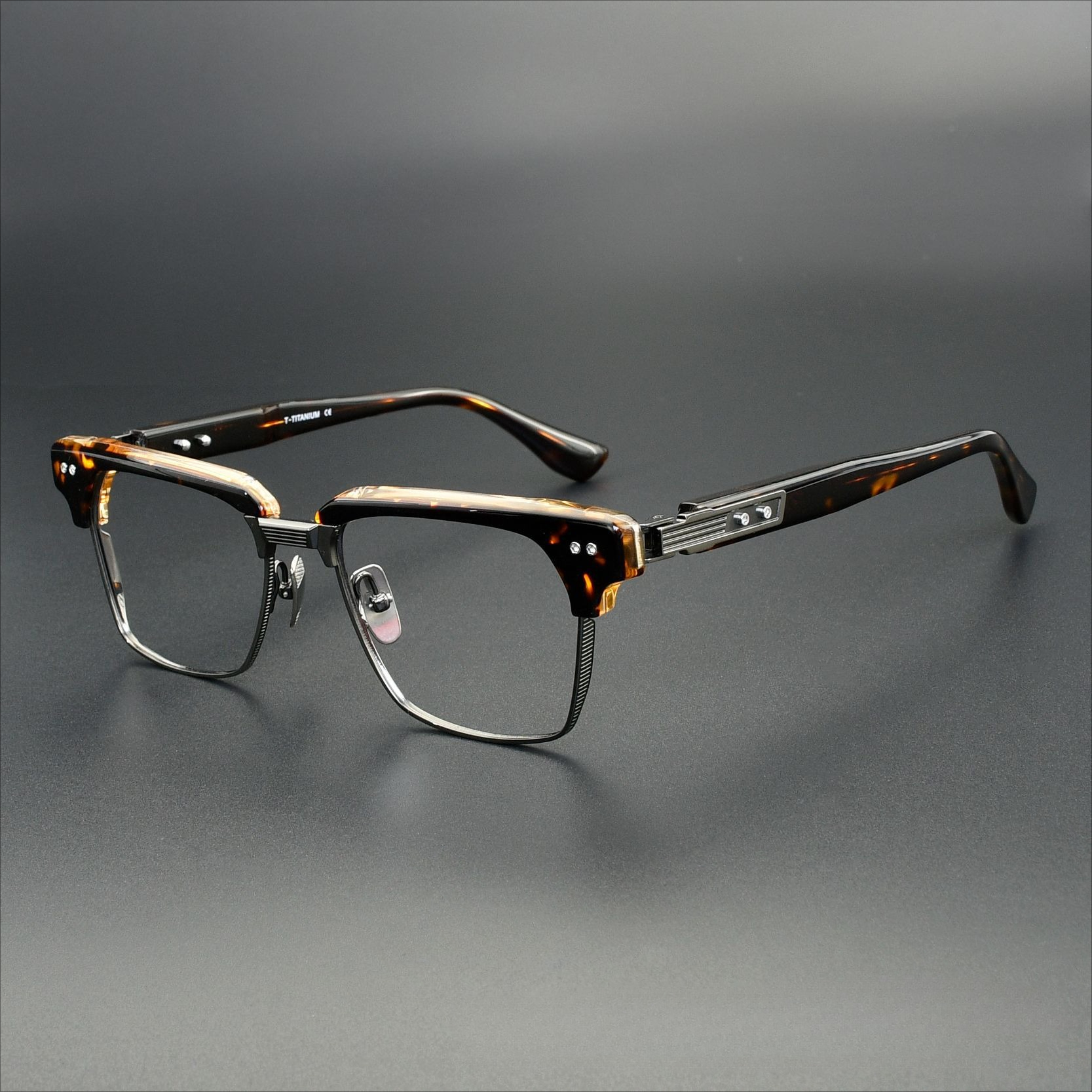 2026 Retro Square Fashion Busi - Men'S Fashion Glasses 2026 评论和价格