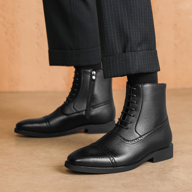 Luxury Men's Boots New High-to - Mens Fashion Dress Shoes 评论和价格