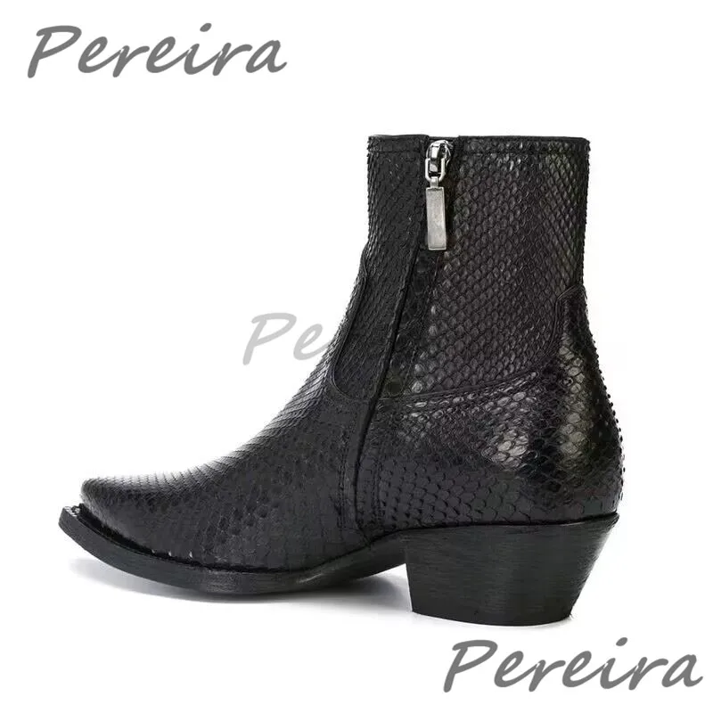 Trendy Snake Patterned Chelsea - Mens Fashion Dress Shoes 评论和价格