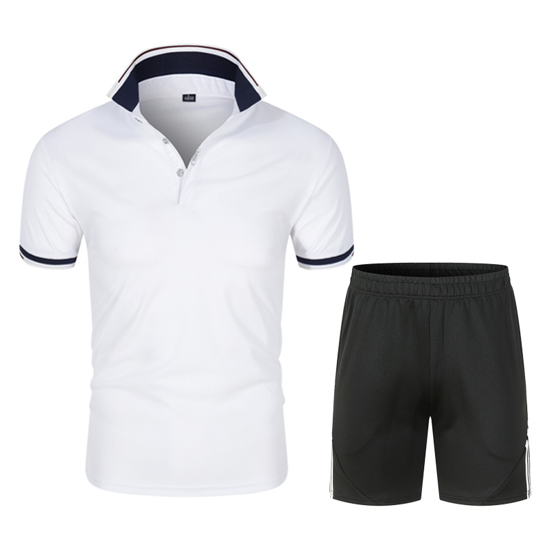 Summer Men's Polo Shirts Sets  - Men'S Fashion Golf Clothing 评论和价格
