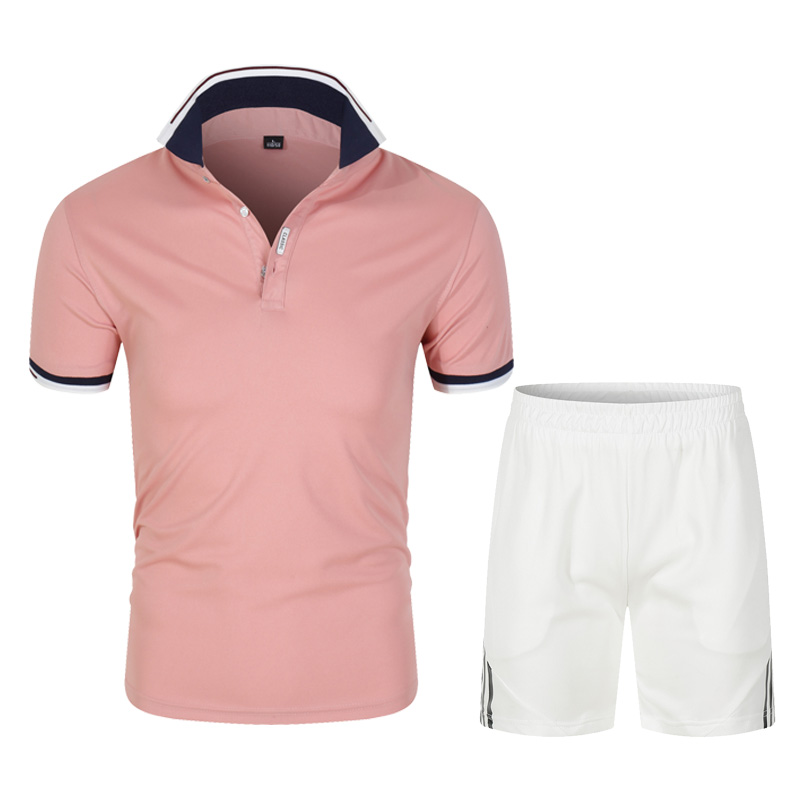 Summer Men's Polo Shirts Sets  - Men'S Fashion Golf Clothing 评论和价格