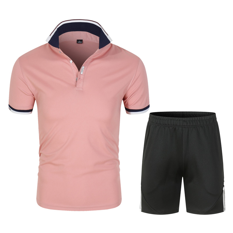 Summer Men's Polo Shirts Sets  - Men'S Fashion Golf Clothing 评论和价格