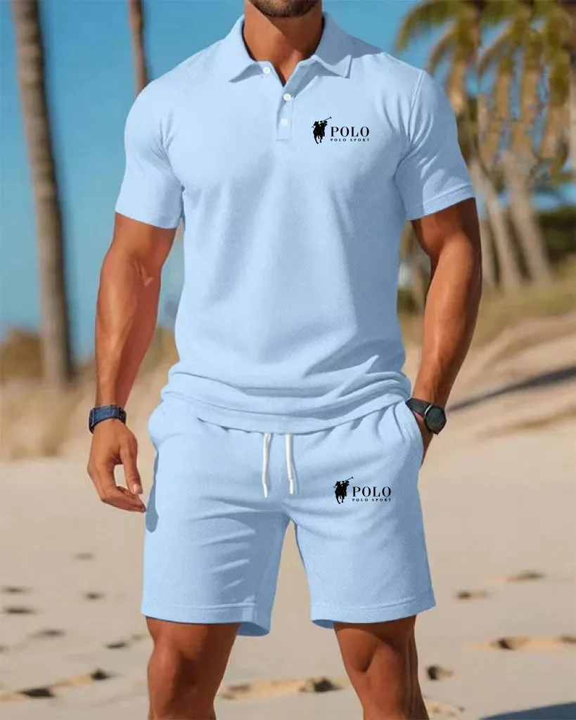 Men's Polo Shirt Set Summer Qu - Men'S Fashion Polo Shirt 评论和价格