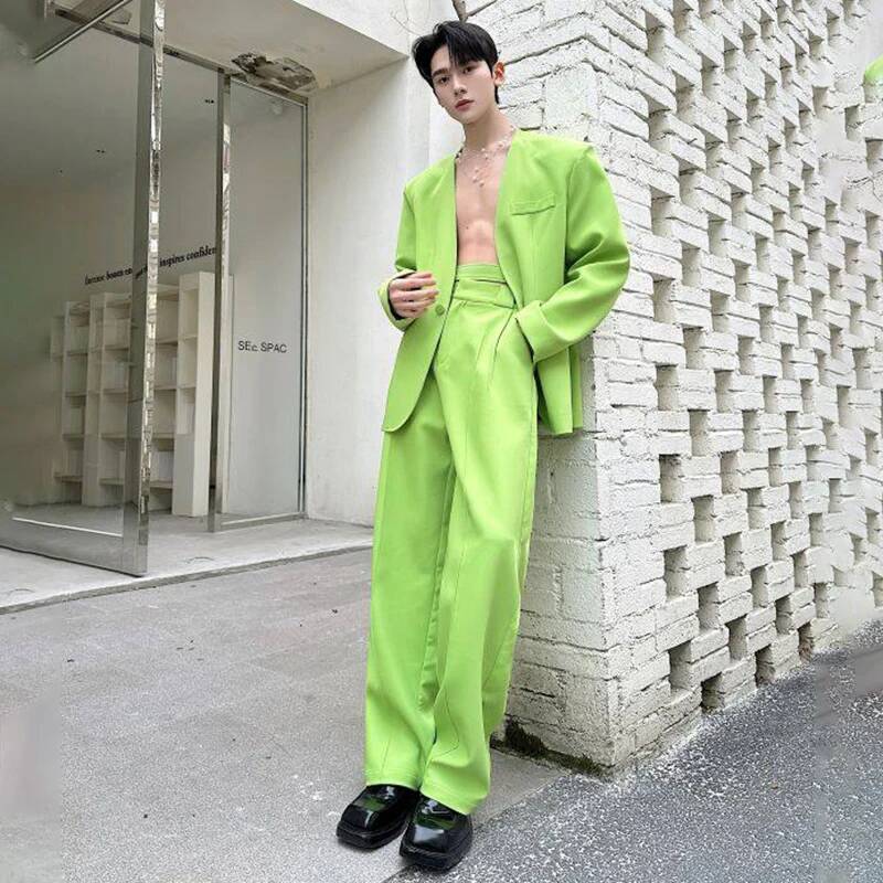 LUZHEN 2026 Spring New Solid C - Men'S Fashion Pants 评论和价格