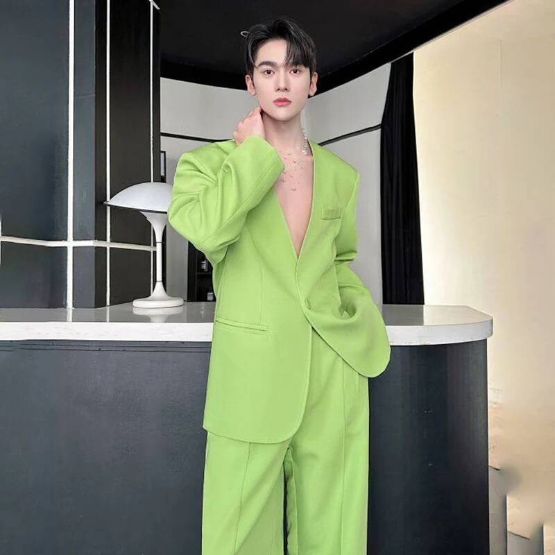 LUZHEN 2026 Spring New Solid C - Men'S Fashion Pants 评论和价格