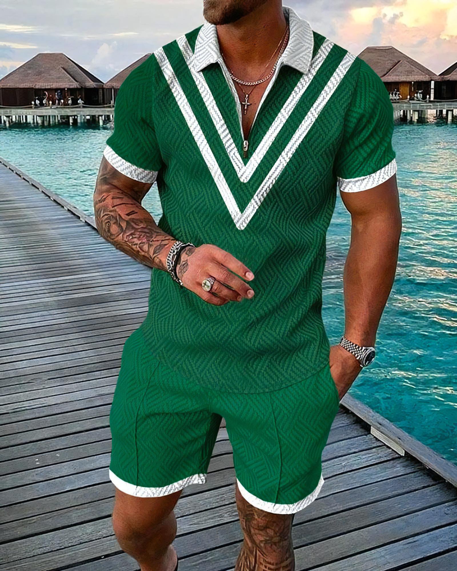 Funny 3D Printed Men's 2 Piece - Men'S Fashion Polo Shirt 评论和价格