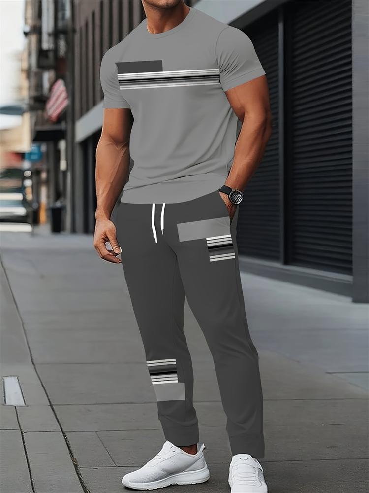 Spring Fashion Patchwork Print - Men'S Fashion Pants 评论和价格