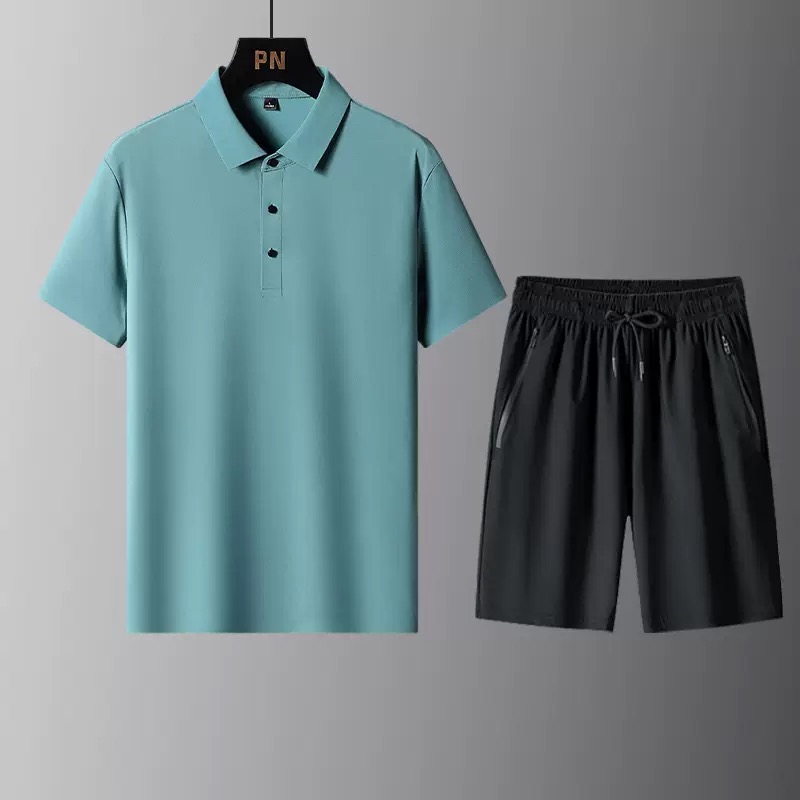 Summer Fashion Solid Color Com - Men'S Fashion Polo Shirt 评论和价格