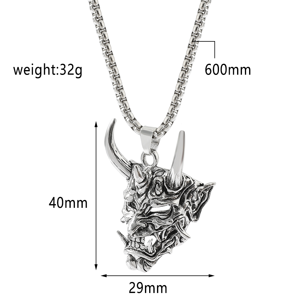 Handsome Rascal Ghost Mask Pen - Men'S Fashion Necklaces 评论和价格