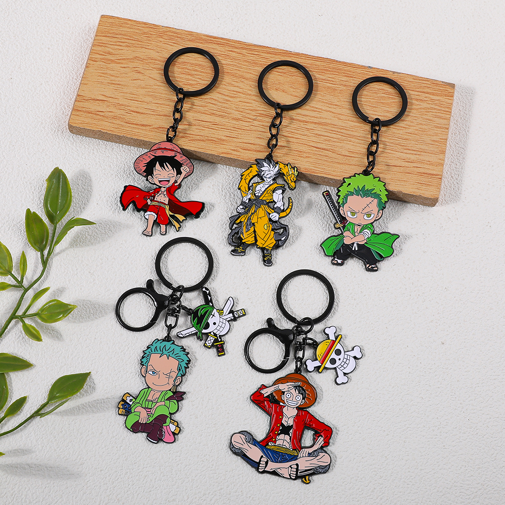 One Piece Anime Keychain Featu - Men'S Fashion Rings 评论和价格
