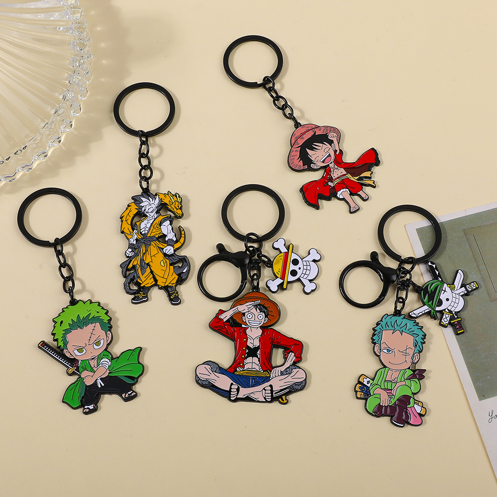 One Piece Anime Keychain Featu - Men'S Fashion Rings 评论和价格