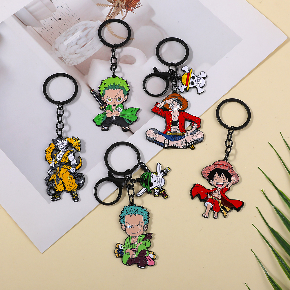 One Piece Anime Keychain Featu - Men'S Fashion Rings 评论和价格
