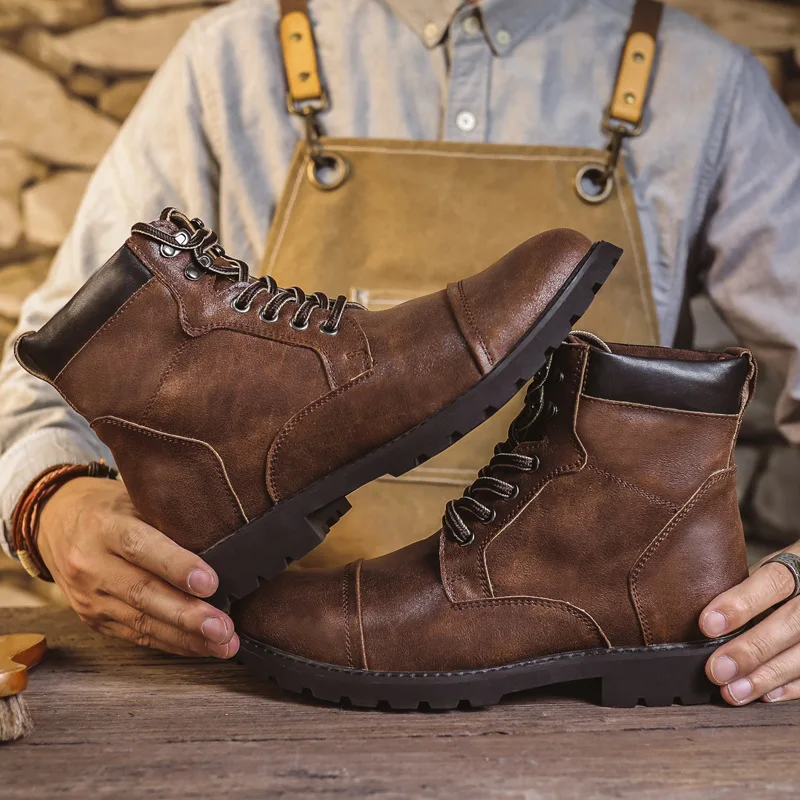 Autumn Winter Men Boots Comfor - Chelsea Boots Men 评论和价格