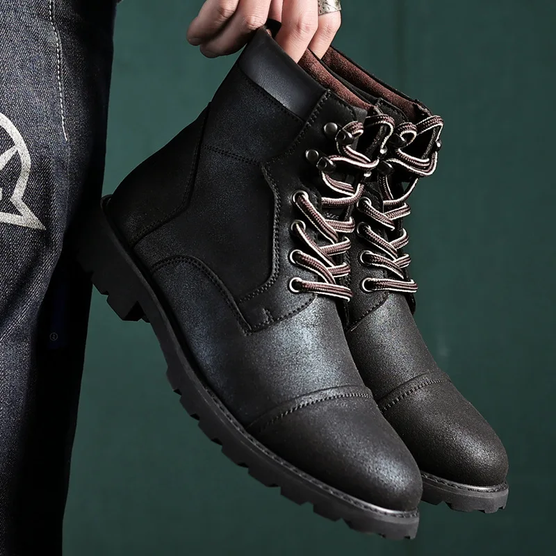 Autumn Winter Men Boots Comfor - Chelsea Boots Men 评论和价格