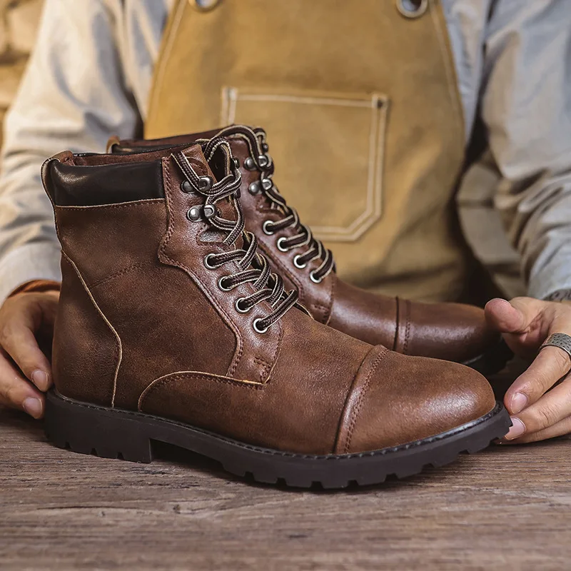 Autumn Winter Men Boots Comfor - Chelsea Boots Men 评论和价格