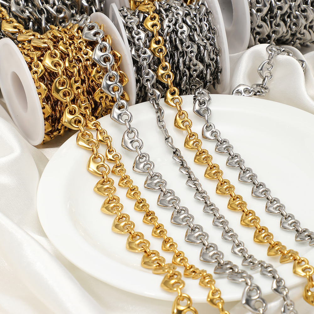 1 Meter Stainless Steel Heart  - Men'S Fashion Necklaces 评论和价格