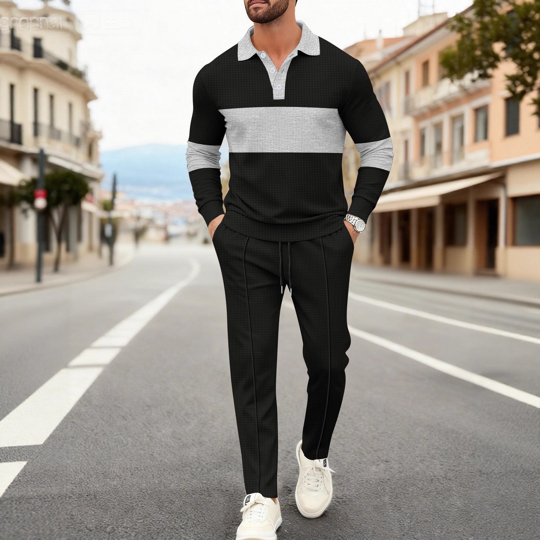 Men's Fashion 2-Piece Outfit W - Men'S Fashion Polo 评论和价格