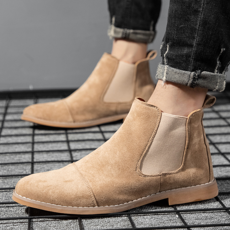 Fashion Yellow Chelsea Boots M - Mens Fashion Dress Shoes 评论和价格