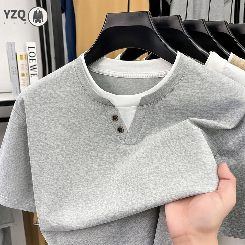 Mens Short Sleeve T Shirt Henl - Men'S Fashion Trends 2025 评论和价格