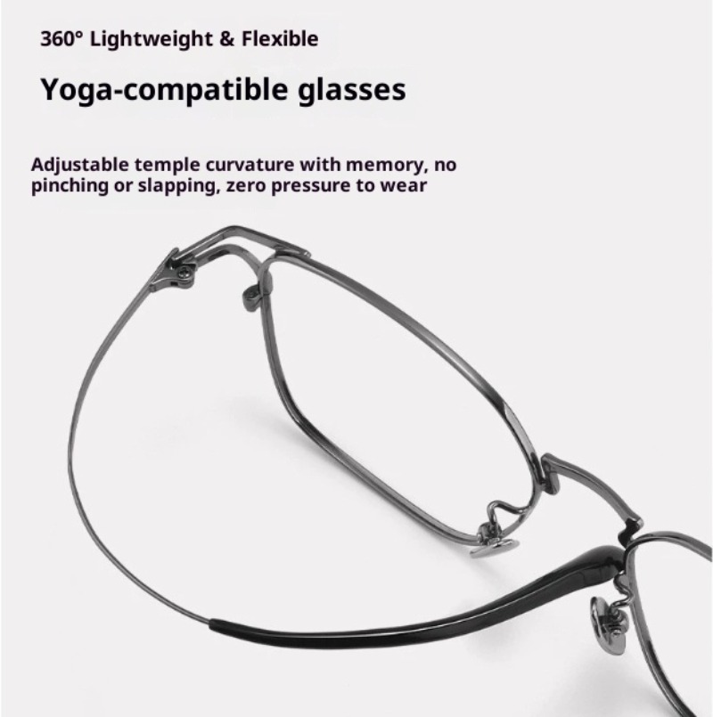 SO POTENT Men Titanium Alloy O - Men'S Fashion Non Prescription Glasses 评论和价格