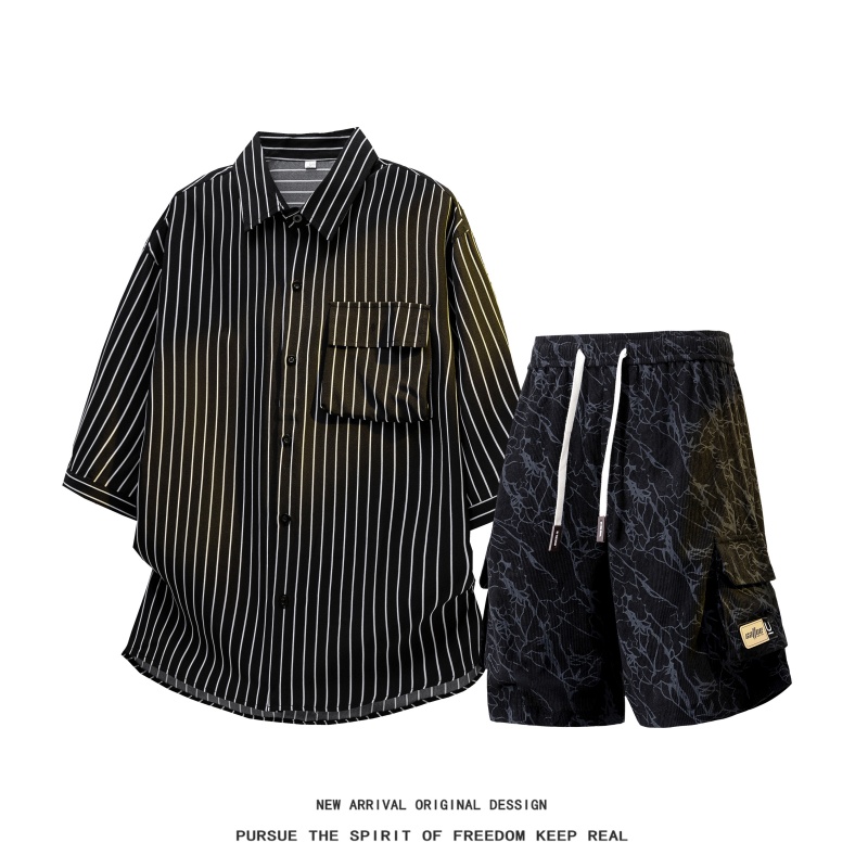 【Shirt + Shorts】Men's Shirt Se - Men'S Fashion Pants 评论和价格