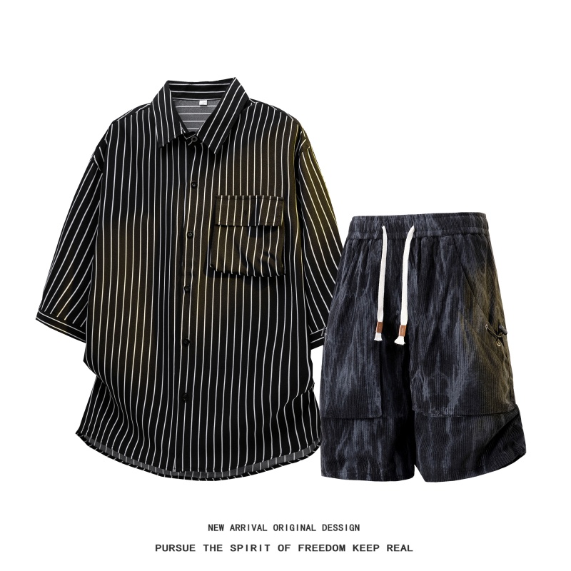 【Shirt + Shorts】Men's Shirt Se - Men'S Fashion Pants 评论和价格